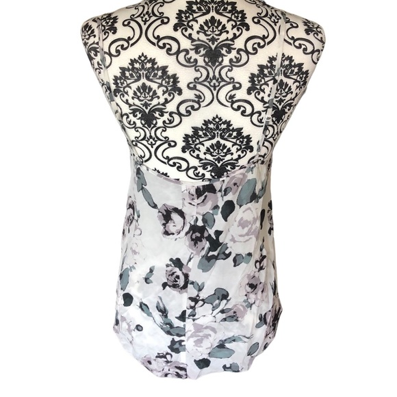 Wilfred Aritiza Floral SILK Camisole Tank Shirt - Picture 4 of 7